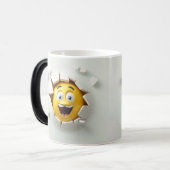 Face Emoticon Break Through Verwandlungstasse (Vorderseite Links)