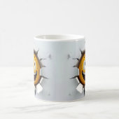 Face Emoticon Break Through Verwandlungstasse (Mittel)