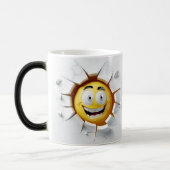Face Emoticon Break Through Verwandlungstasse (Links)