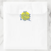 Face Everything & Recover Erholung Slogan Quadratischer Aufkleber (Tasche)