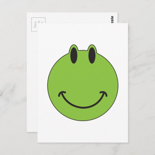 Face Frog Postkarte (Vorne/Hinten)
