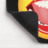 Face Fun Funny Yellow Mousepad Mousemat (Ecke)