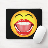 Face Fun Funny Yellow Mousepad Mousemat (Mit Mouse)