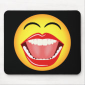 Face Fun Funny Yellow Mousepad Mousemat (Vorne)