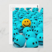 Face fun Image Postkarte (Vorne/Hinten)