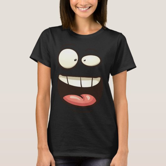 Face Ghost Monster Costume Halloween T-Shirt (Vorderseite)