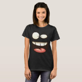 Face Ghost Monster Costume Halloween T-Shirt (Vorne ganz)