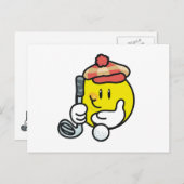 Face Golf T - Shirt und Geschenke Postkarte (Vorne/Hinten)