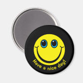 Face Haben Sie einen schönen Tag Magnet (Vorderseite/Rückseite)