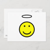 Face Halo Postkarte (Vorne/Hinten)