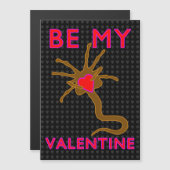 Face Hugs for My Valentine Magnetkarte (Vorne/Hinten)