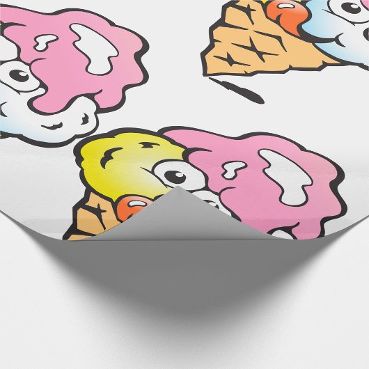 Face Ice Cream Geschenkpapier