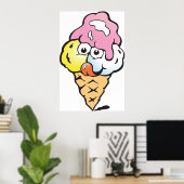 Face Ice Cream Poster (Heimbüro)