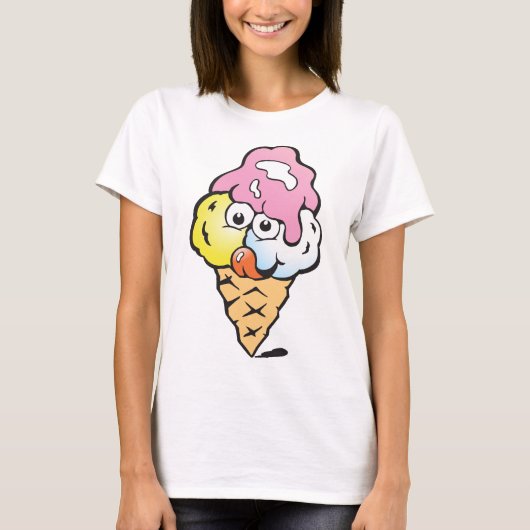 Face Ice Cream T-Shirt (Vorderseite)