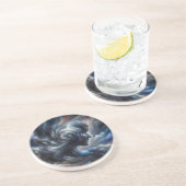 face in clouds Surreal Fantasy Art Getränkeuntersetzer (Seite)