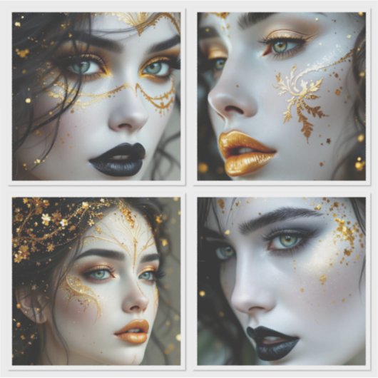 Face In Time  Aufkleber (Vorderseite)