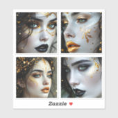 Face In Time  Aufkleber (Blatt)