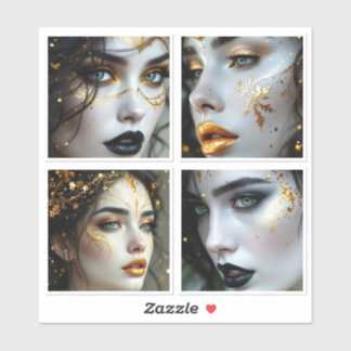 Face In Time  Aufkleber