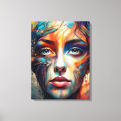 Face Leinwanddruck (Vorderseite)