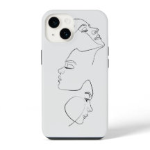 Face Line Art Minimalistische ästhetische Kunstwer