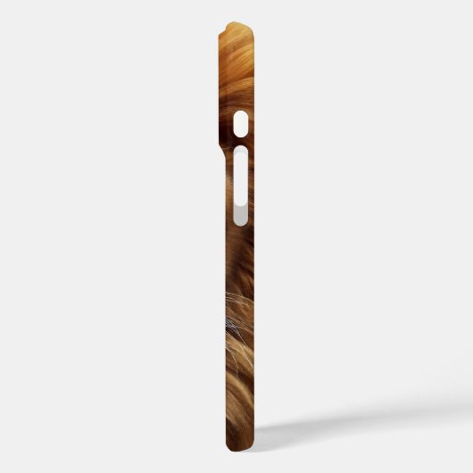 Face lion iPhone 16 case (Rückseite / Links)