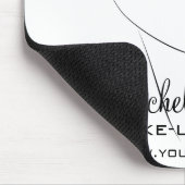 Face Long Lashes Lash Extensions Pink Lips Mousepad (Ecke)