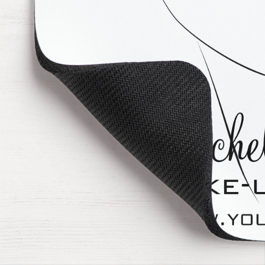 Face Long Lashes Lash Extensions Pink Lips Mousepad (Ecke)