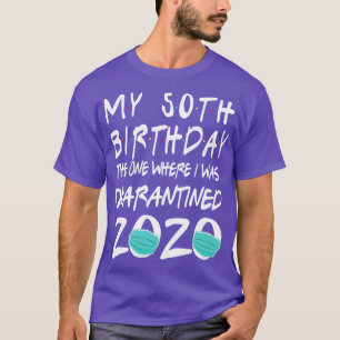 Face Mask 2020 Happy Mein 50. Geburtstag Der eine  T-Shirt