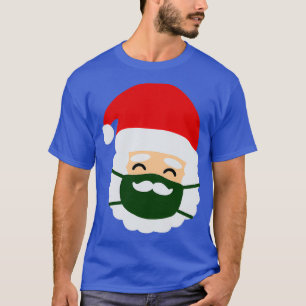 Face Mask Santa Christmas Mustache T-Shirt