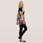 Face Moods Tote Bag Cubism Style Malerei Tasche (Am Model)