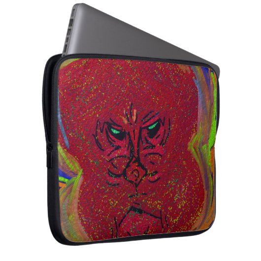 Face of a Flame Laptop Sleeve (Vorne Rechts)