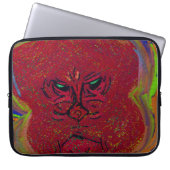 Face of a Flame Laptop Sleeve (Vorderseite)