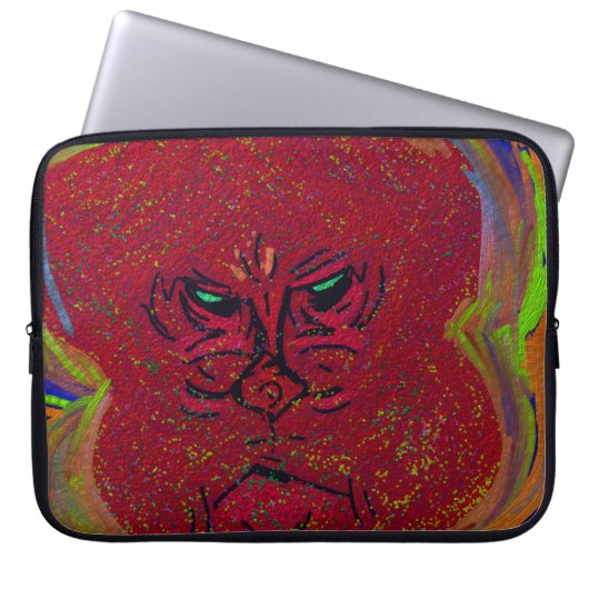 Face of a Flame Laptop Sleeve (Vorderseite)