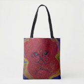 Face of a Flame Medium Tote Bag Tasche (Vorderseite)