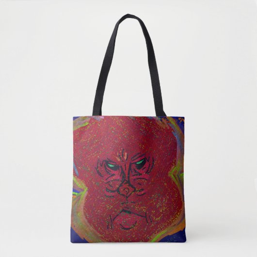 Face of a Flame Medium Tote Bag Tasche (Vorderseite)