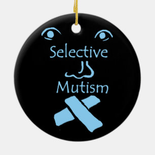 Face of Selective Mutism Keramikornament