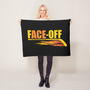 Face-Off Ass (Hockey) Fleece-Decke Fleecedecke