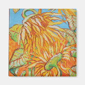 ''Face OFF''  Sunflowers by Bruce Tunis Magnet (Vorne)