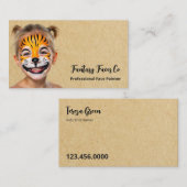 Face Painter Visitenkarte (Vorne/Hinten)