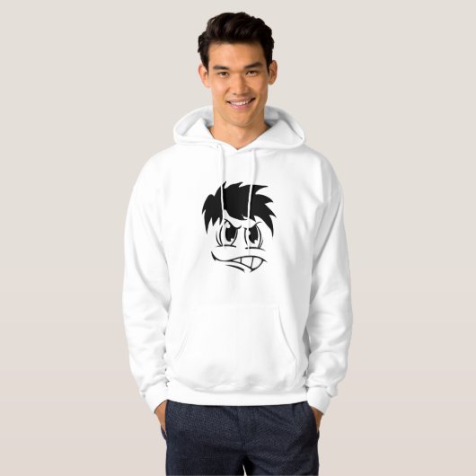 FACE PATTERDESIGN HOODIE (Vorne ganz)