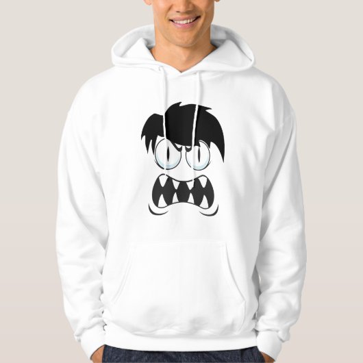 FACE PATTERDESIGN HOODIE (Vorderseite)