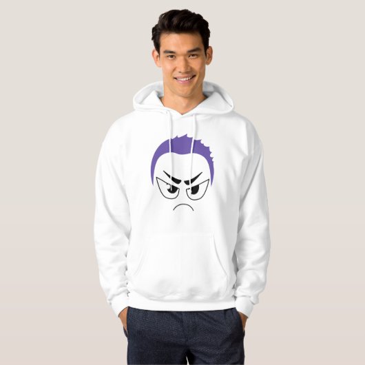 FACE PATTERDESIGN HOODIE (Vorne ganz)