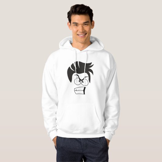 FACE PATTERDESIGN HOODIE (Vorne ganz)