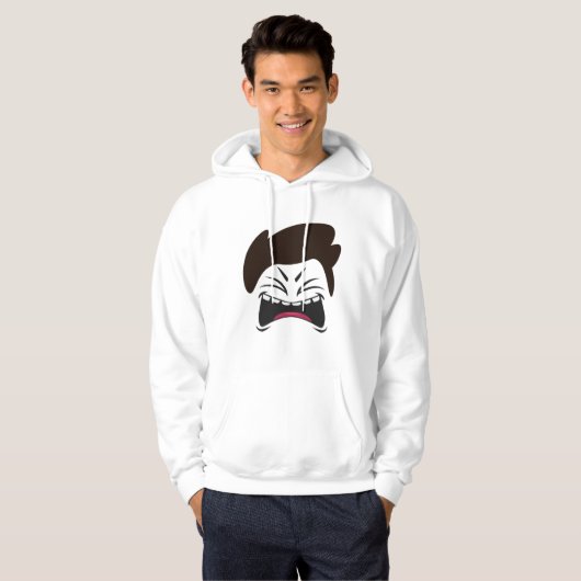 FACE PATTERDESIGN HOODIE (Vorne ganz)