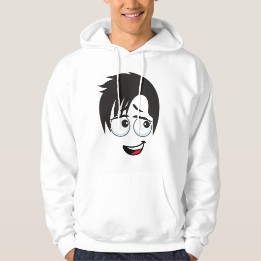 FACE PATTERDESIGN HOODIE (Vorderseite)
