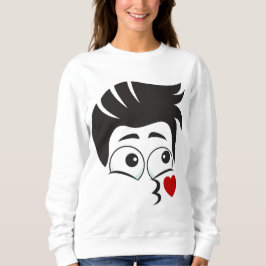 FACE PATTERDESIGN SWEATSHIRT
