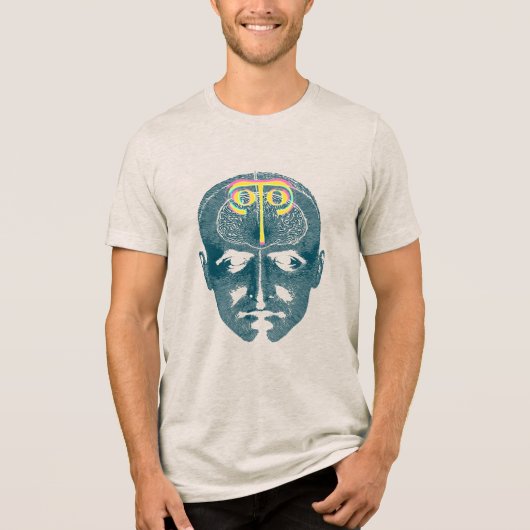Face Print 3D Tri-Blend Shirt (Vorderseite)