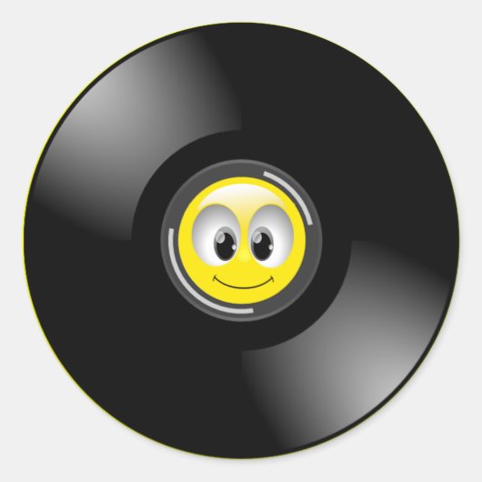 FACE RECORD ALBUM RUNDER AUFKLEBER (Vorderseite)