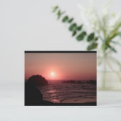Face Rock at Sunset in Bandon Oregon Postcard Postkarte (Stehend Vorderseite)