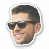 Face Stickers Confetti Party Deco Bachelorette Aufkleber (Vorderseite)